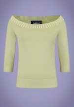 50s Emilia Pearly Jumper in Green