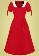 50s Mirella Swing Dress in Red