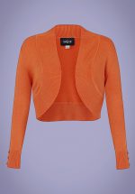 50s Jean Knitted Bolero in Orange