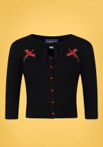 50s Charlene Phoenix Cardigan in Black