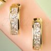 50s Crystal Earrings in Gold