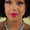 50s Natalie Bead Necklace Set in Baby Blue