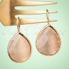 50s The Big Drop Earrings in Peach
