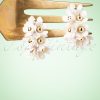 60s In Bloom Earrings in White