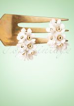 60s In Bloom Earrings in White