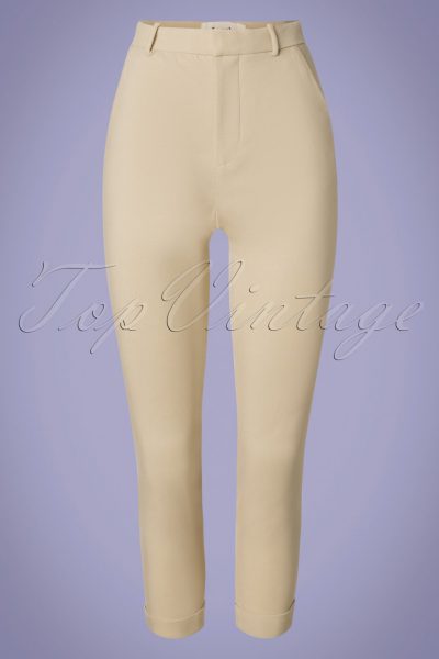 60s Jaylo Trousers in Beige
