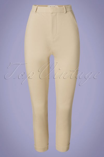 60s Jaylo Trousers in Beige