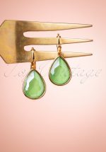 50s Like A Drop Earrings in Lime