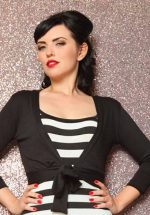 50s Sweet Sweater Bolero in Black