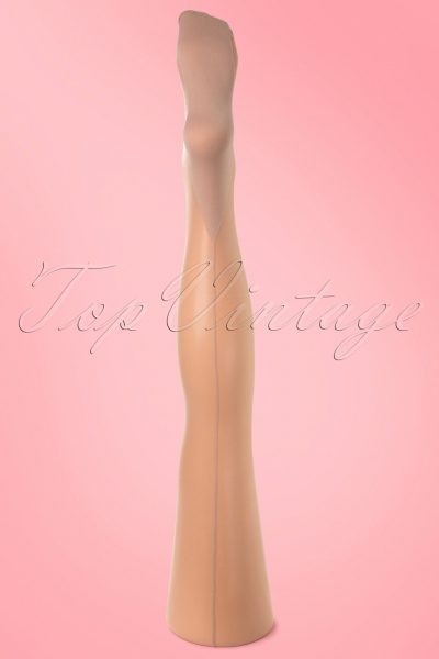 Classic Seamer Tights in Nude with Nude seam