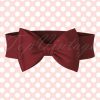 50s Wow to the Bow Belt in Burgundy