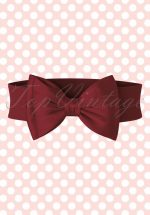 50s Wow to the Bow Belt in Burgundy