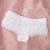 50s Sherry Ruffle Tanga in White