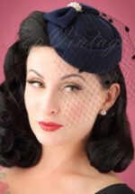 50s Judy Hat in Navy