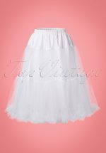 50s Polly Petticoat in White