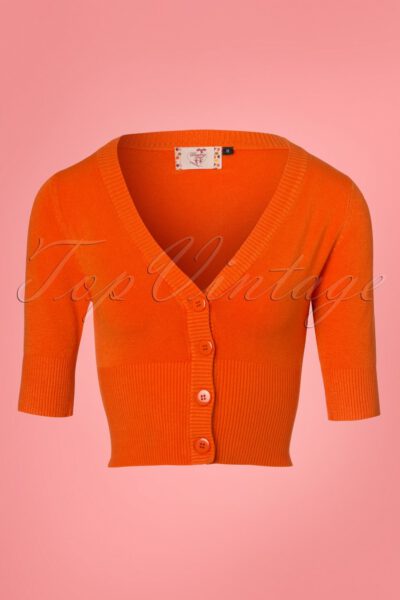 50s Overload Cardigan in Orange