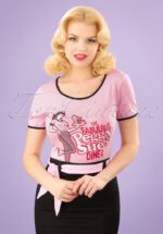 50s Fabulous Peggy Sue's Diner T-Shirt in Pink