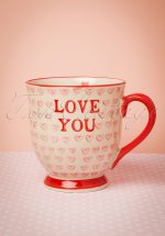 50s Love You Valentines Mug
