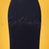 50s Sail Away Frill Skirt in Navy