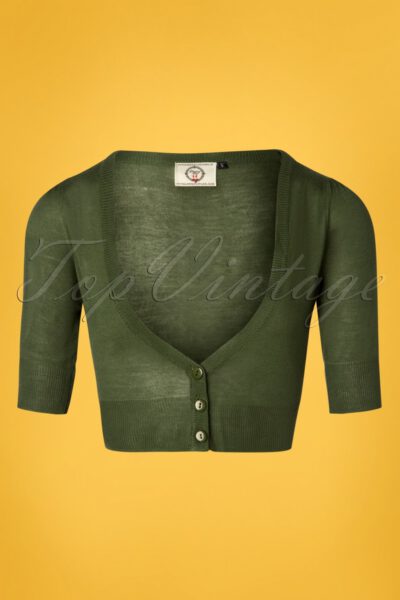 50s Bobby Cardigan in Khaki