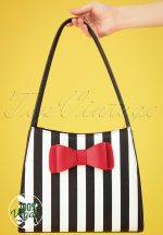 50s Yvette Treasure Handbag in Black and White