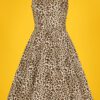 50s Zabrina Swing Dress in Leopard
