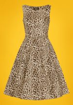 50s Zabrina Swing Dress in Leopard