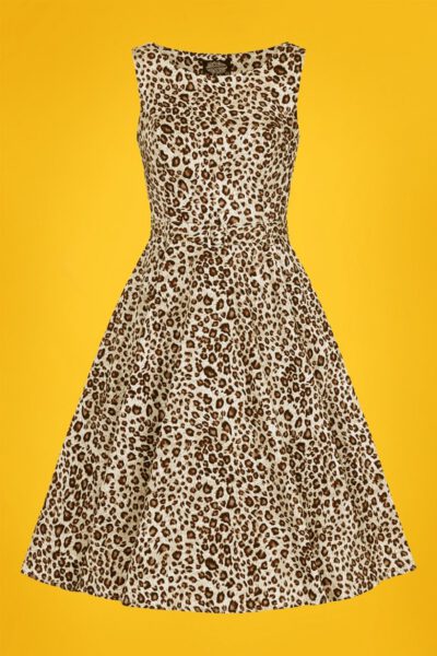 50s Zabrina Swing Dress in Leopard