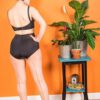 40s Retro Seamed Tights in Latte