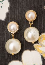 50s Classy Pearl Earrings in Ivory