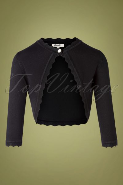 50s Bree Bolero in Black