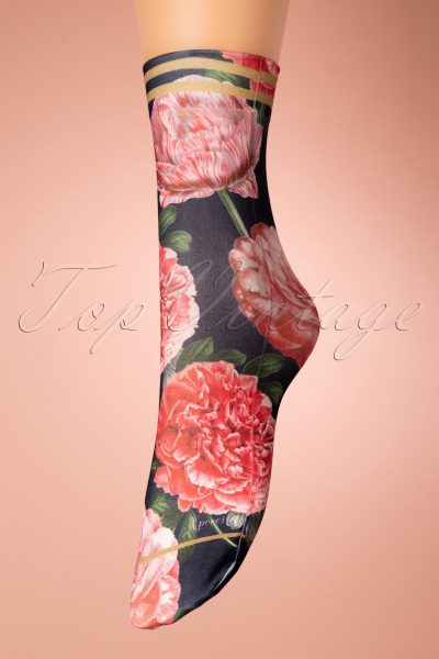 70s Tulipa Socks in Black