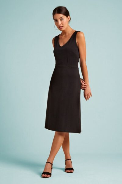 60s Lucia Milano Dress in Black