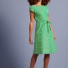60s Grace Breton Stripe Dress in Very Green