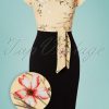 50s Maribelle Pencil Dress in Black