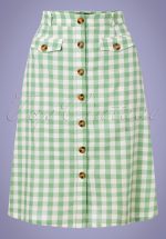 60s Caroll Legend Skirt in Island Green