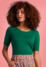 60s Agnes Cocoon Top in Para Green