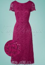 60s Sally Malaga Dress in Sparkling Fuchsia