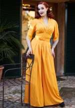 50s Giada Jumpsuit in Sun Yellow