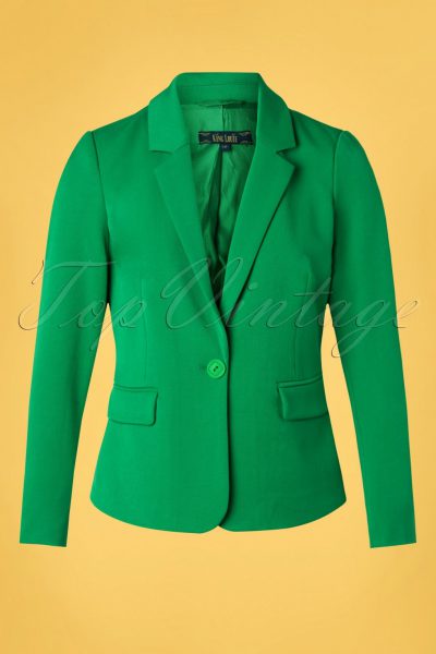 60s Daisy Broadway Blazer in Very Green