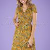 60s Cecil Bonsai Dress in Spice Yellow