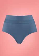 50s Cache Coeur High Waist Briefs in Air Force Blue