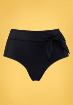 50s Black Sea High Waist Briefs in Black