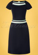 60s A Trip To Rome Dress in Navy