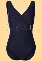 50s Vivienne Swimsuit in Navy