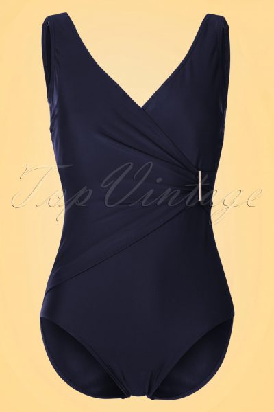 50s Vivienne Swimsuit in Navy