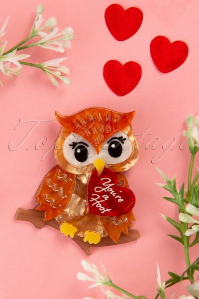 60s You're a Hoot Brooch