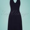 60s Be Bop Baby Dress in Denim Navy