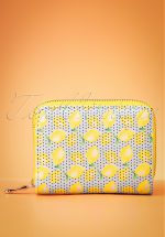 50s Lemon Wallet in Blue and Yellow