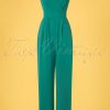 60s Wrap Me Up Jumpsuit in Sea Green